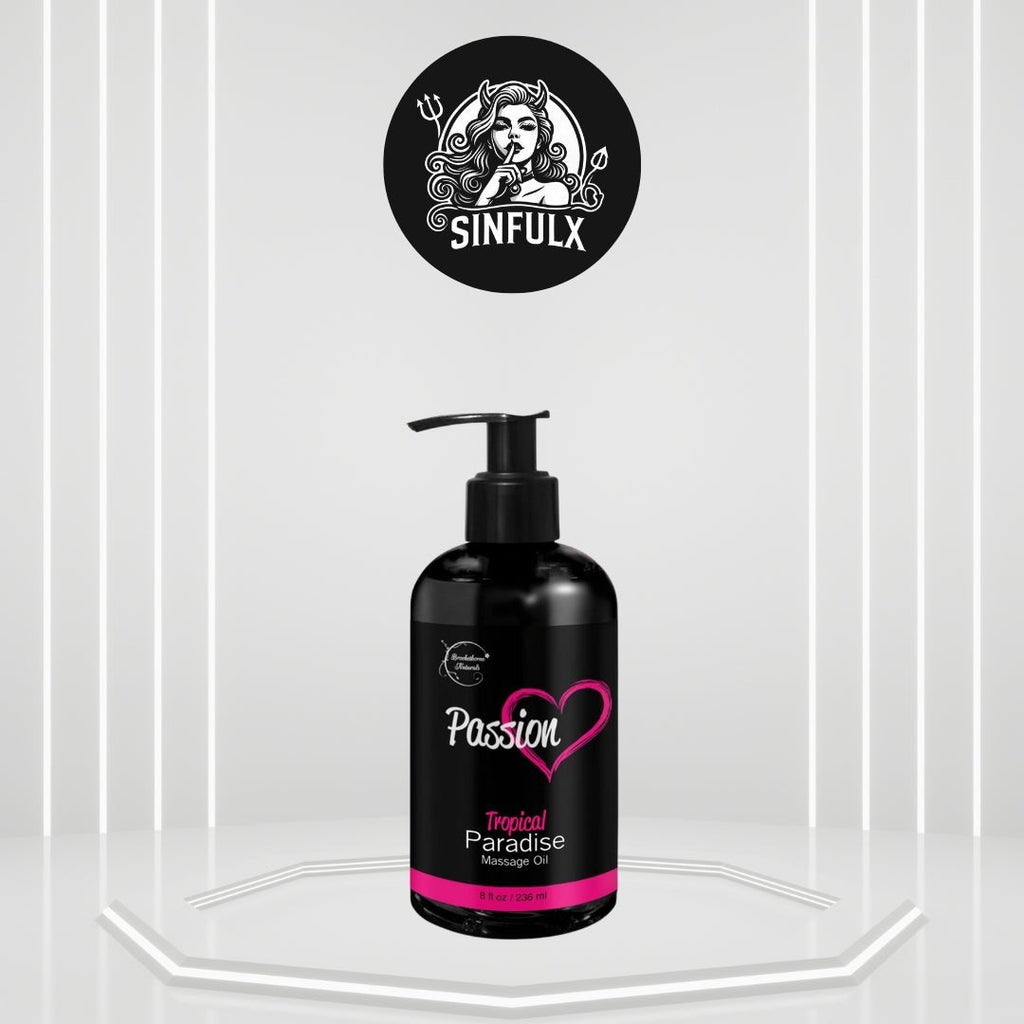 Natural Passion Massage Oil for Couples | Tropical Aromatherapy, All-Natural