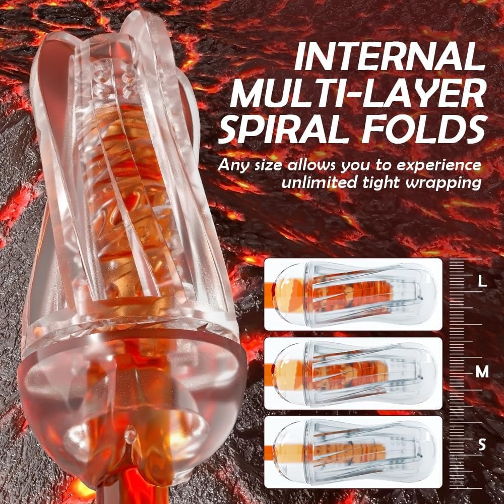 ClearGrip Spiral Suction Transparent Stroker