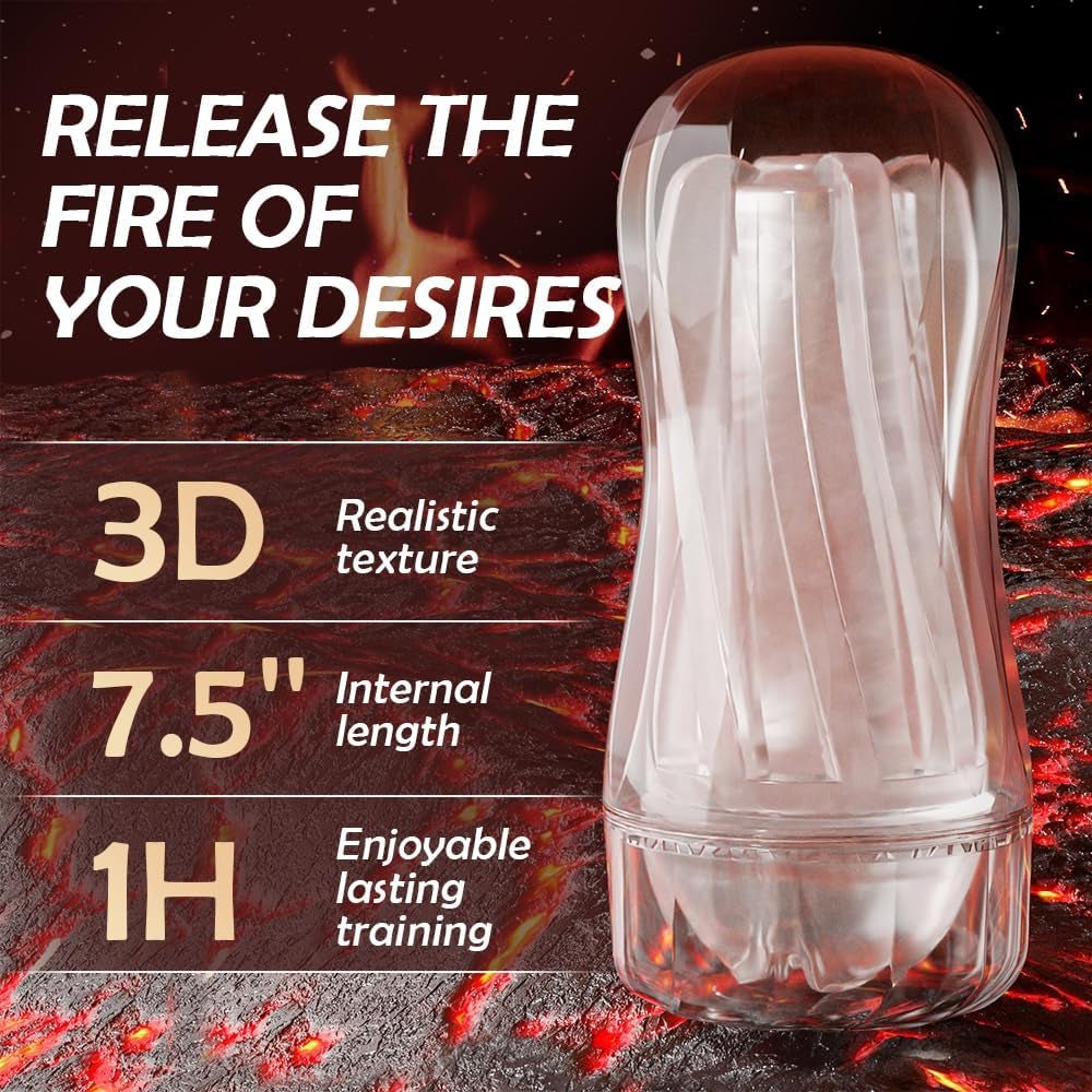 ClearGrip Spiral Suction Transparent Stroker