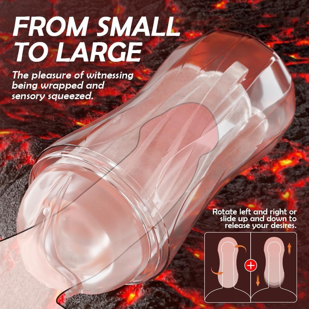 ClearGrip Spiral Suction Transparent Stroker