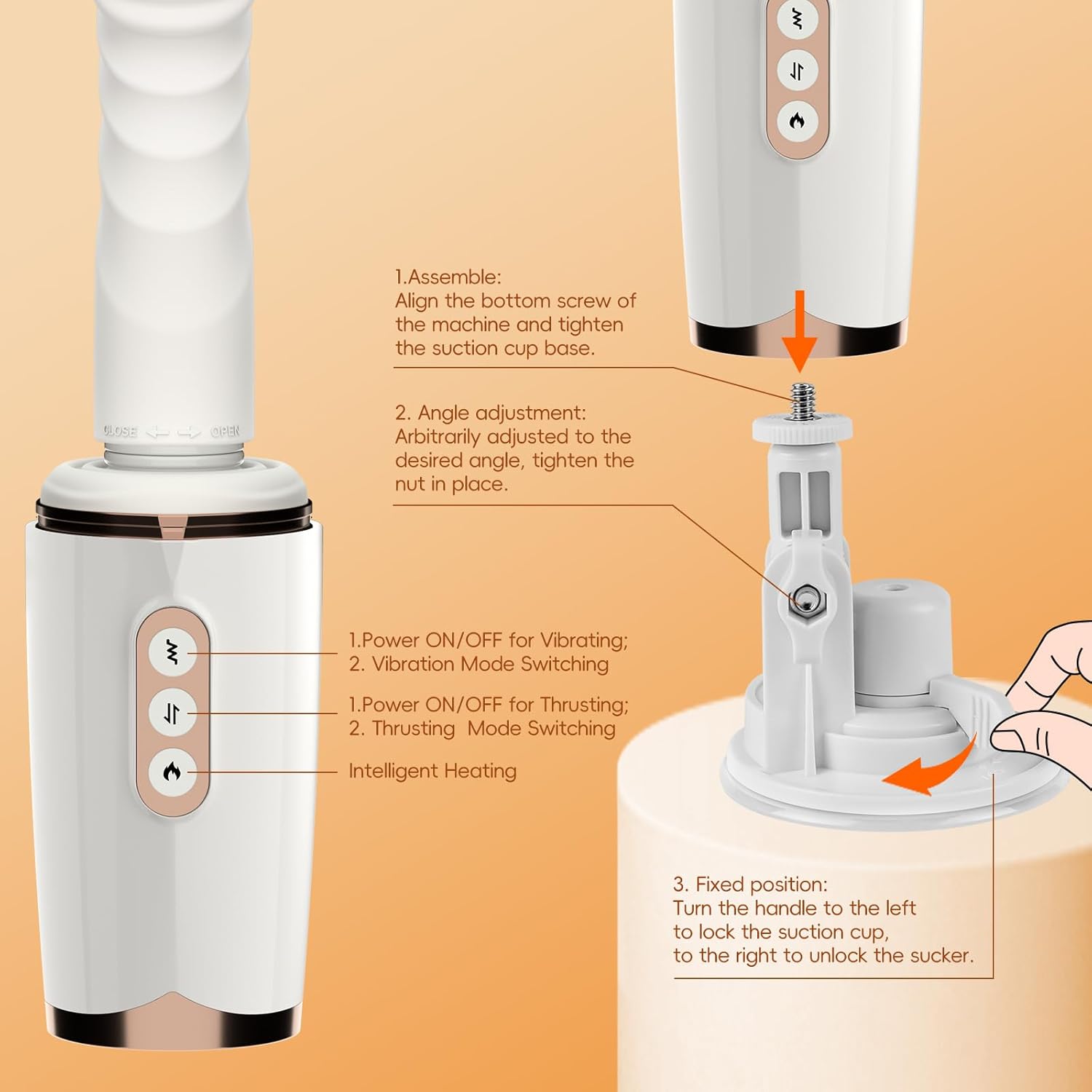RefinedRush Thrusting Dildo Sex Machine
