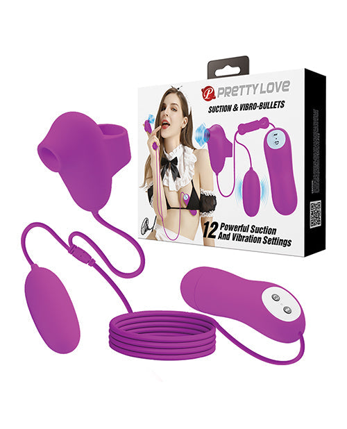 Suction & Vibro Bullets - Fuchsia
