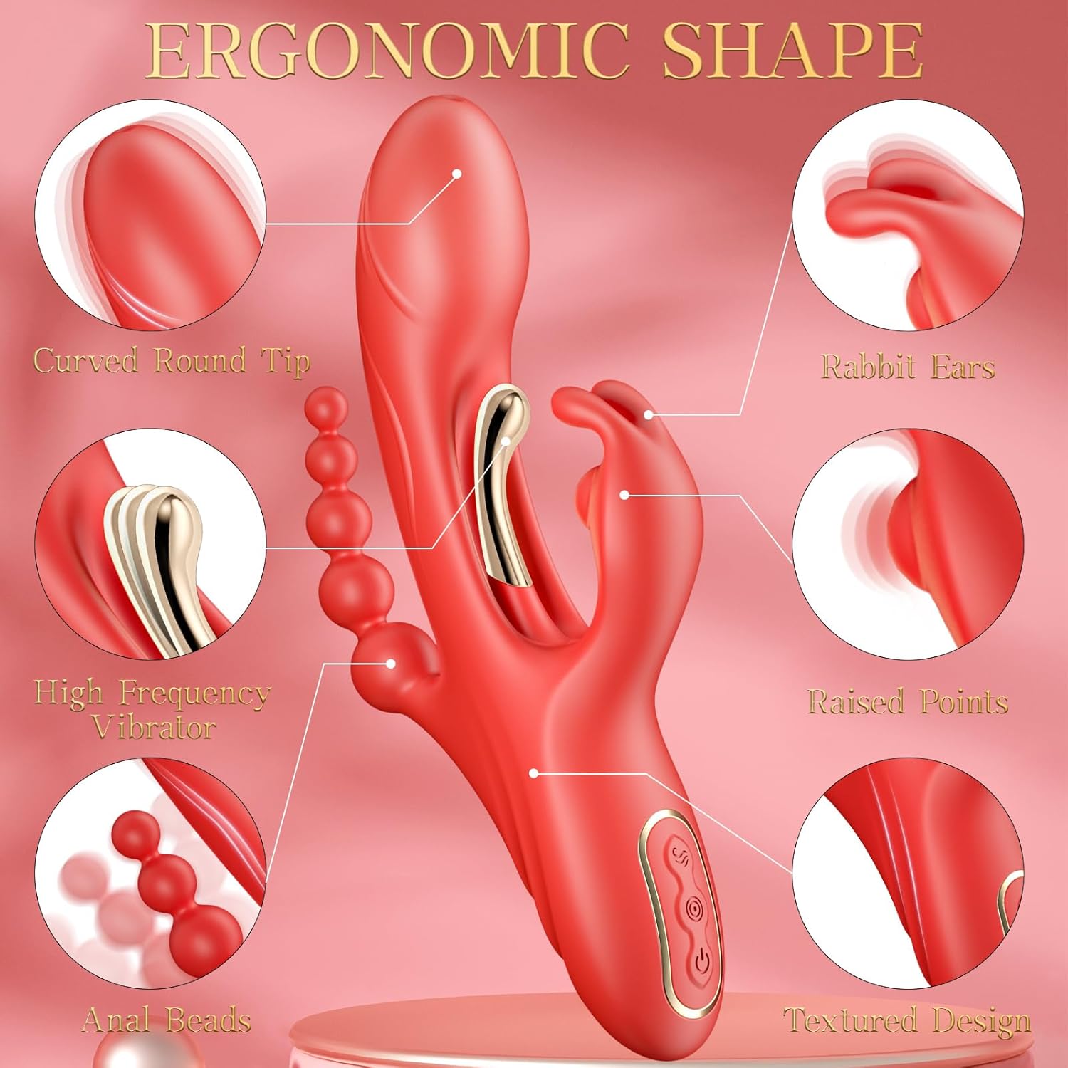 FawnTouch G-Spot Rabbit Dildo Vibrator