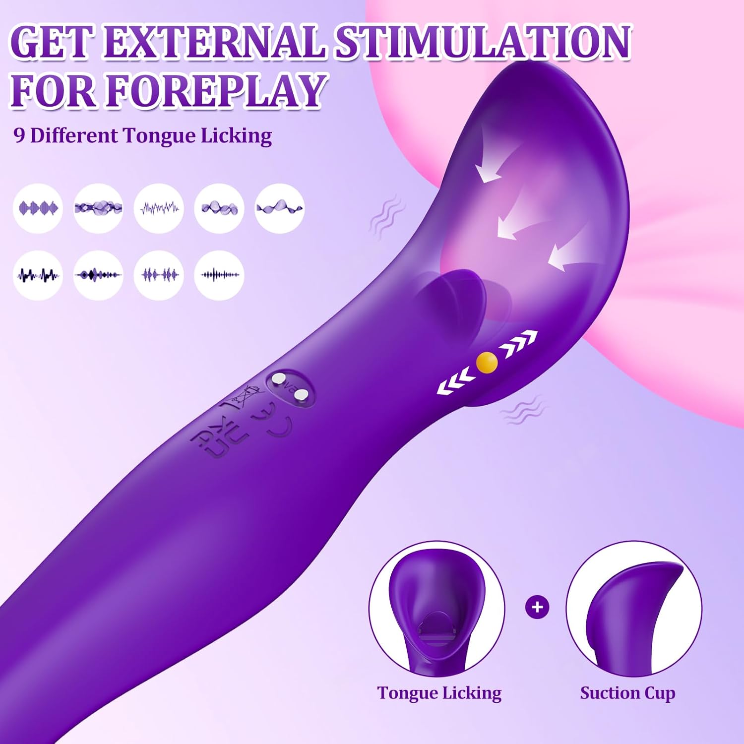 BlissCharm Tongue Licking & Vibration G-Spot Stimulator