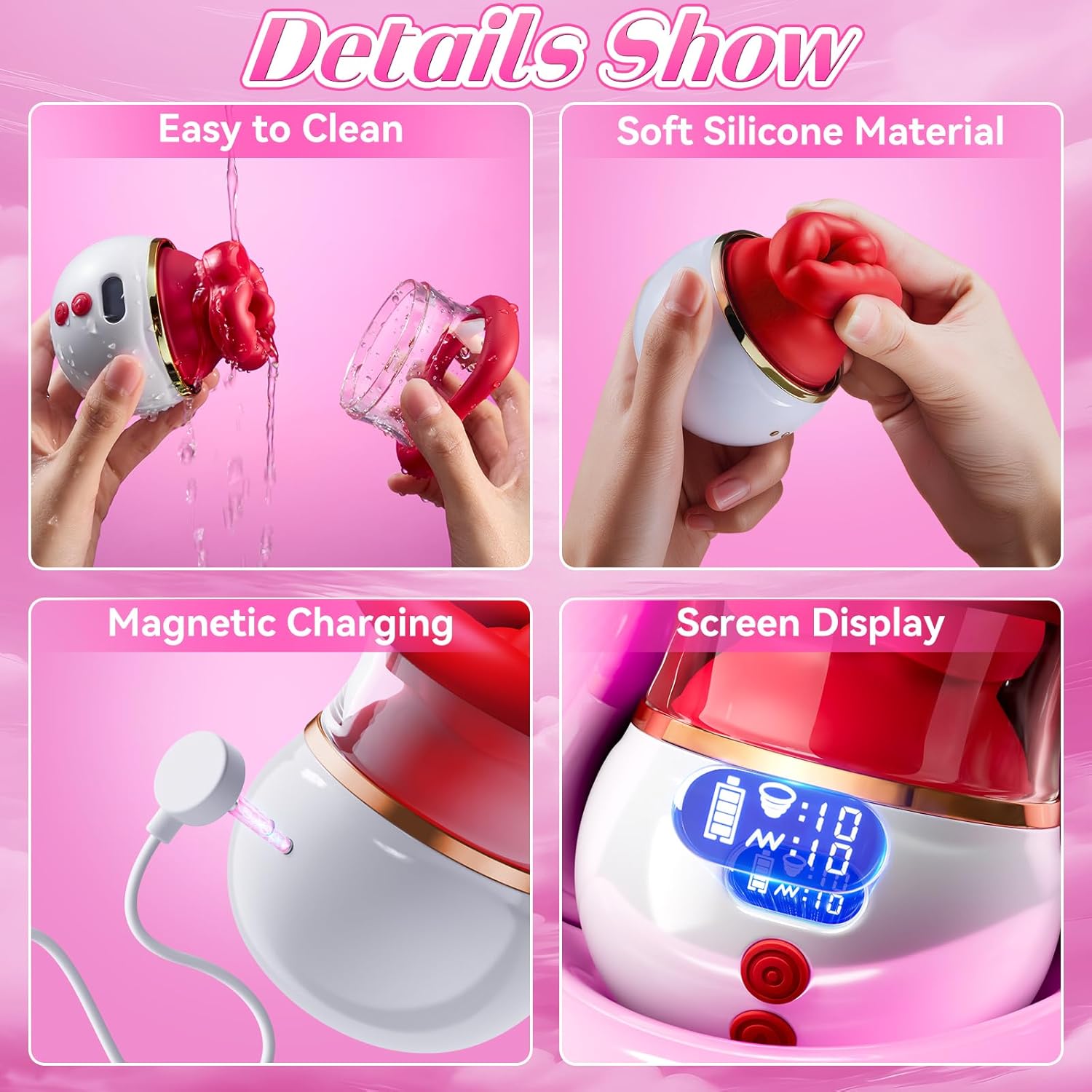 KissWhirl Mouth Sucking Tongue Vibrator