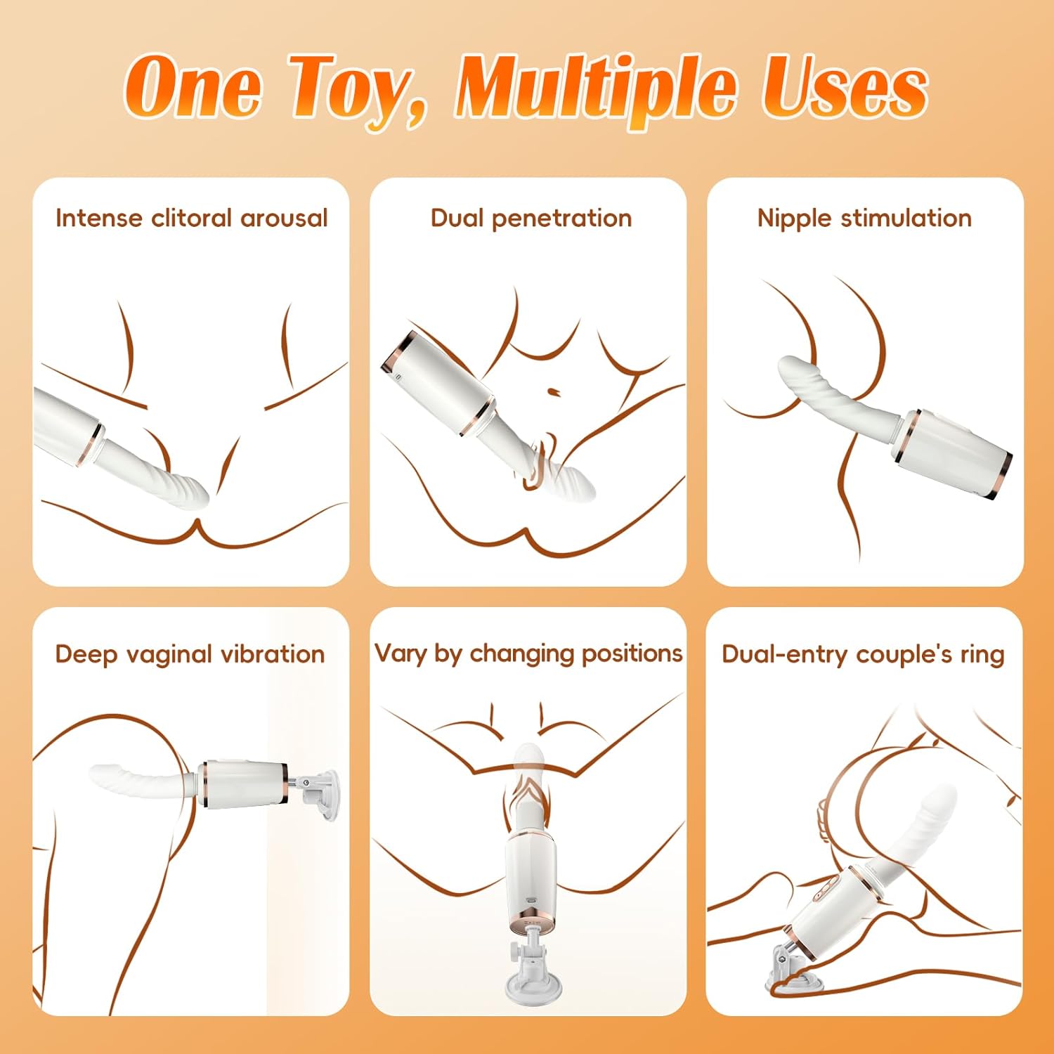 RefinedRush Thrusting Dildo Sex Machine