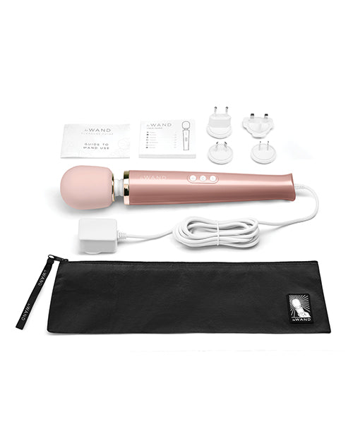 Le Wand Plug-In Vibrating Massager - Rose Gold