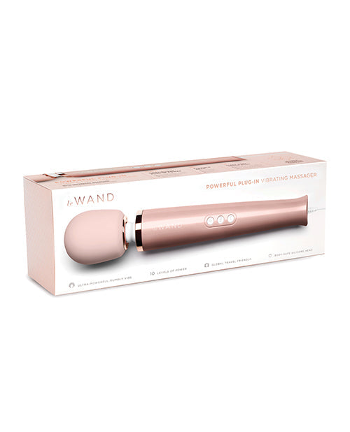 Le Wand Plug-In Vibrating Massager - Rose Gold