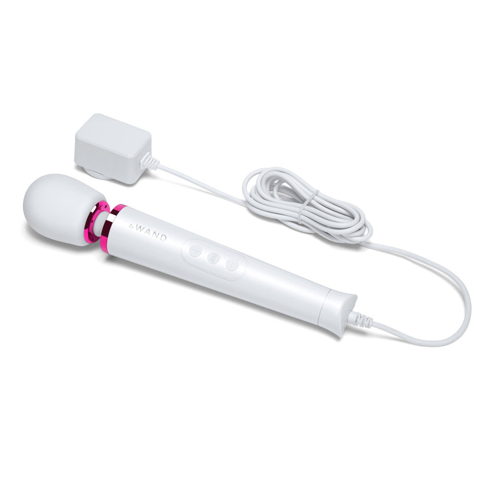 Le Wand Powerful Petite Plug-In Wand Vibrator - White