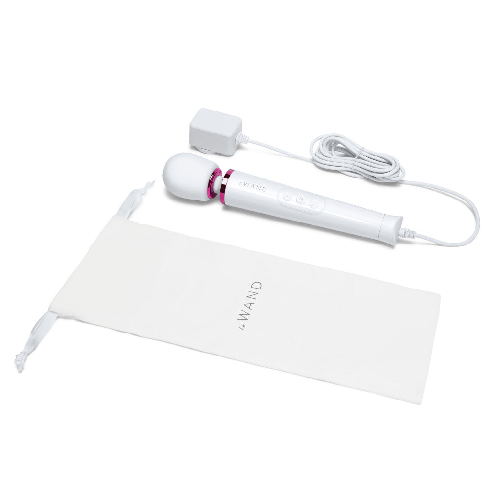 Le Wand Powerful Petite Plug-In Wand Vibrator - White