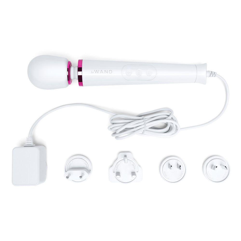 Le Wand Powerful Petite Plug-In Wand Vibrator - White