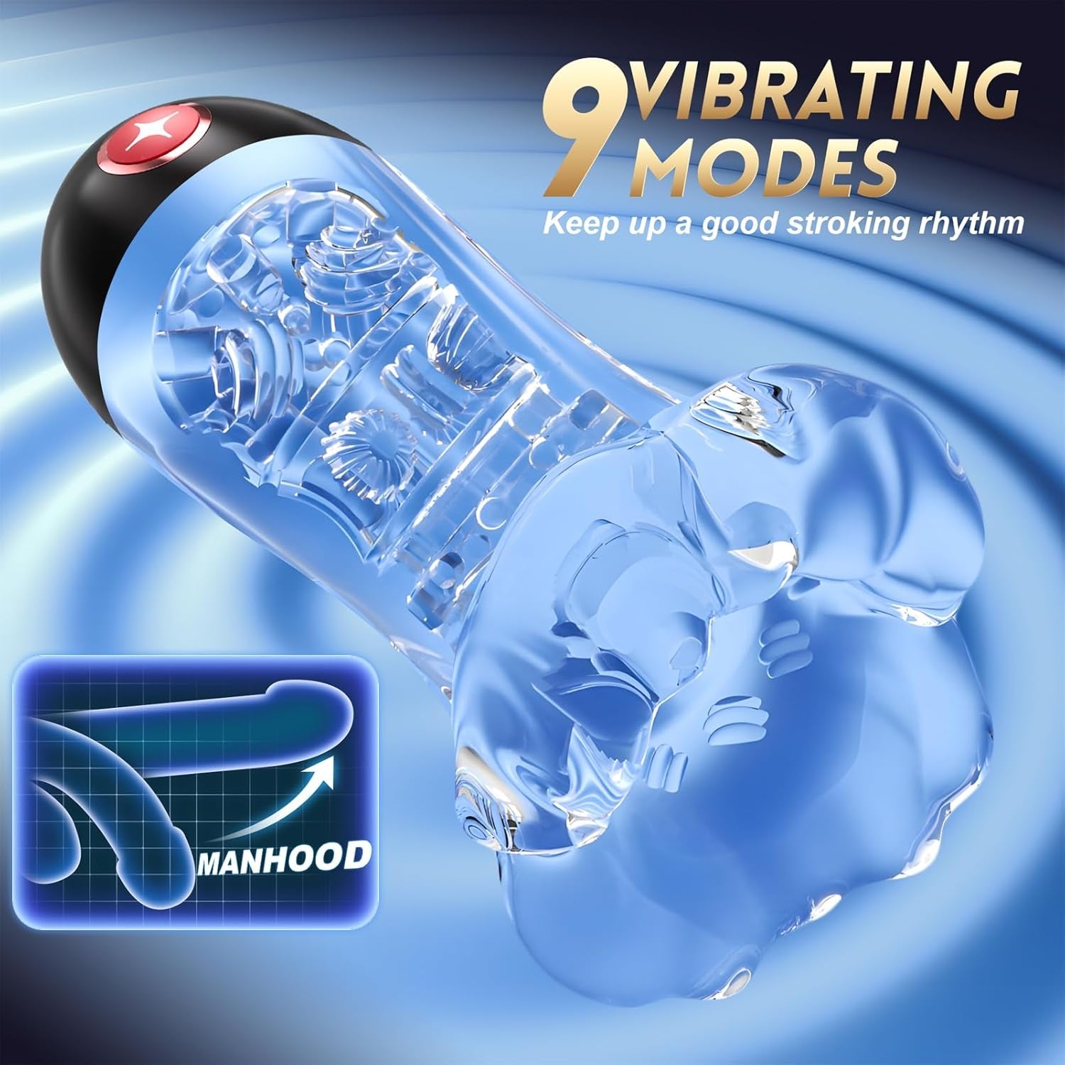 VibeView App-Controlled Transparent Stroker