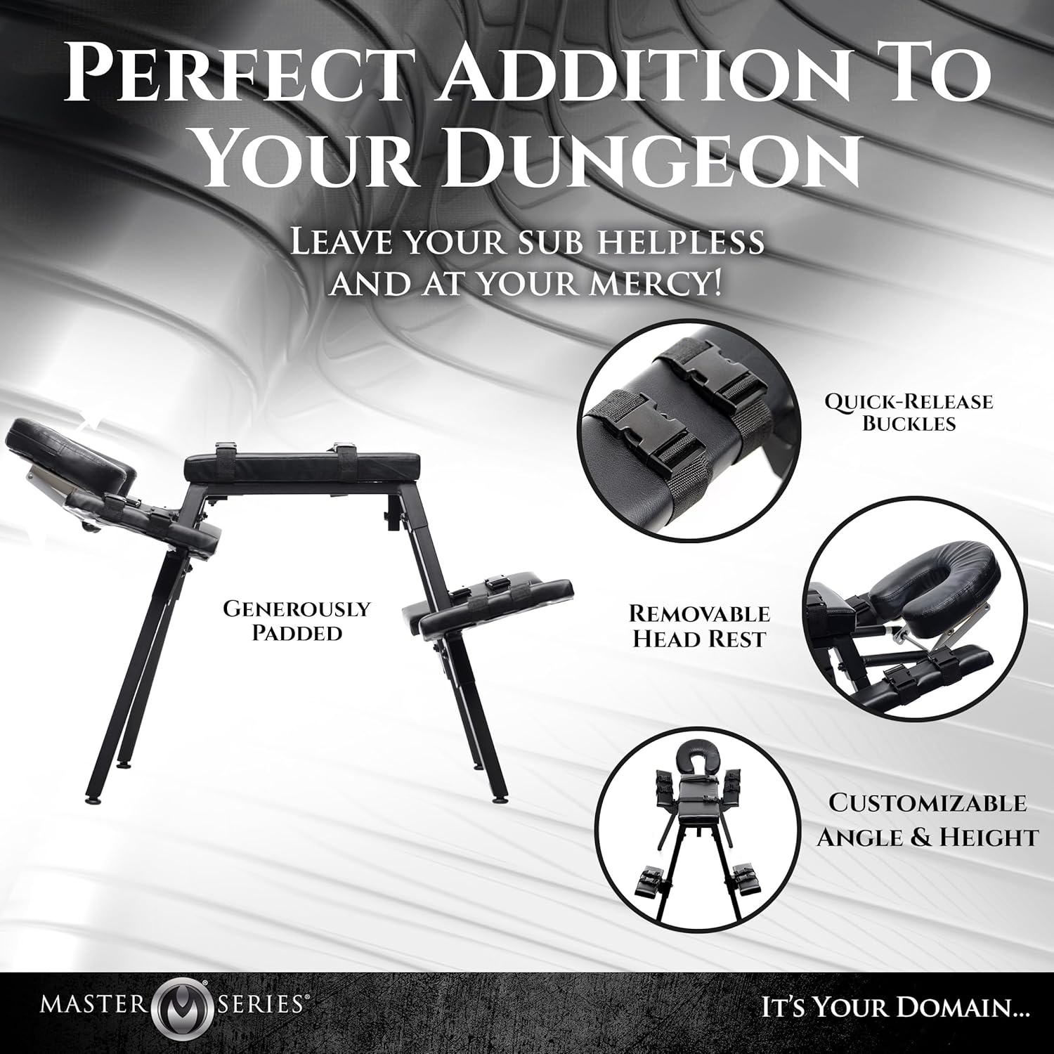 RogueThrone Extreme BDSM Restraints Table