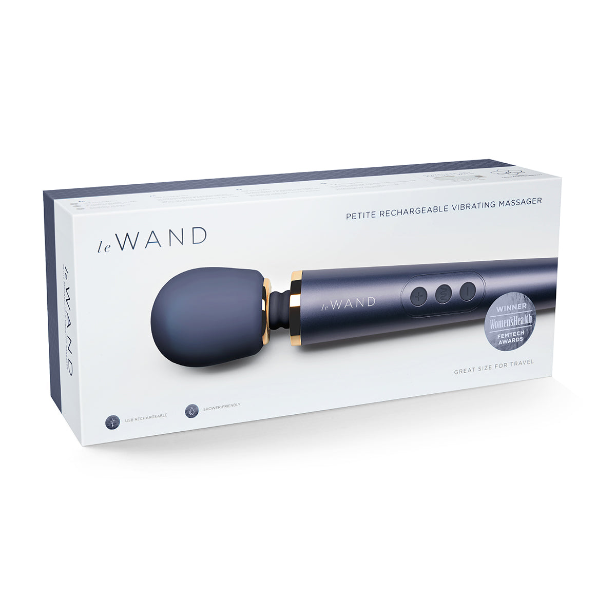 Le Wand Petite Vibrating Massager - Navy Blue