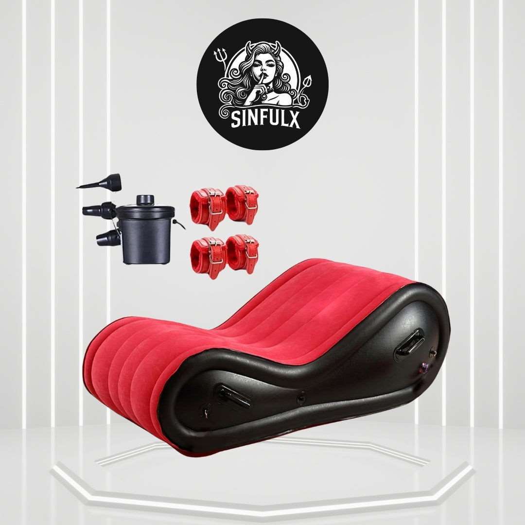 AirSupport Bondage BDSM Sex Sofa with Restraint Cuffs