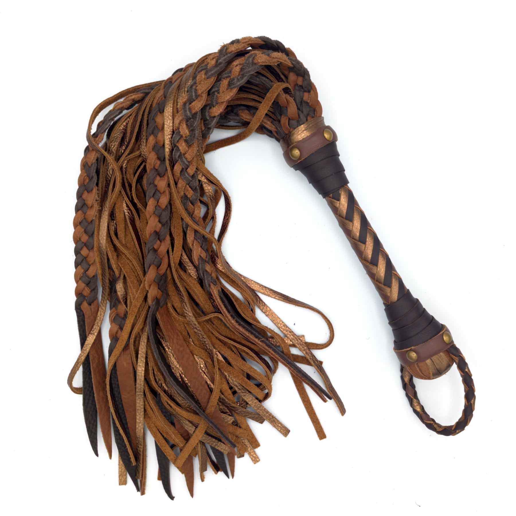 Squid Cat Flogger! - Hybrid Braided Leather Flogger