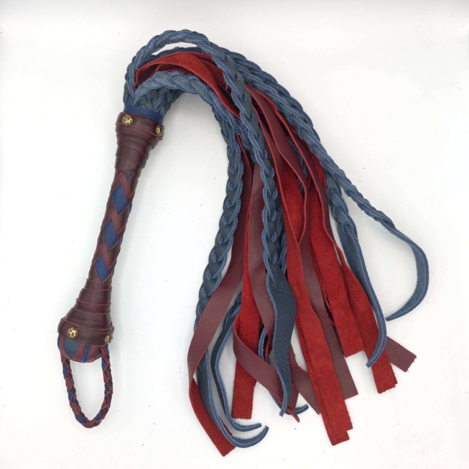 Squid Cat Flogger! - Hybrid Braided Leather Flogger