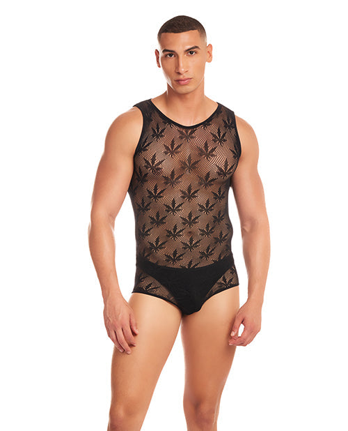 Rainbow Party Night Blaze Singlet Men's Lingerie Set Black S/M