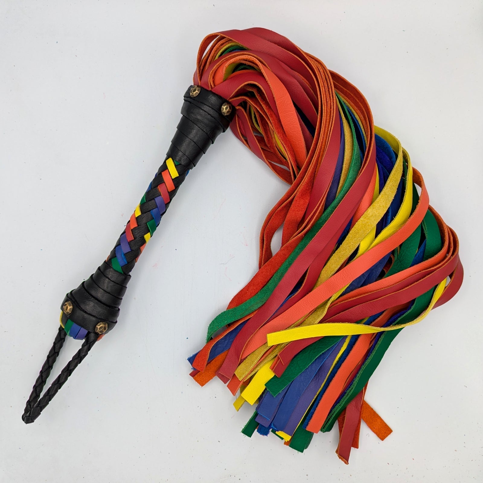 Rainbow Flogger &  Pride Floggers – Single or Florentine