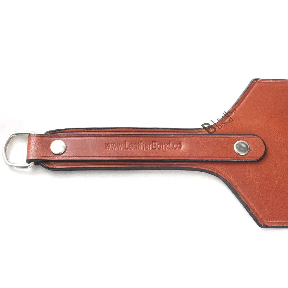 Real Cowhide Saddle Leather Spanking BDSM Paddle Slapper Lightweight Hand Made and Flexible