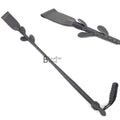Real Cowhide Leather Braiding Riding Crop Whip Fiber stick inside braiding