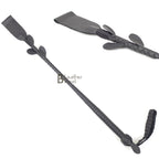 Real Cowhide Leather Braiding Riding Crop Whip Fiber stick inside braiding