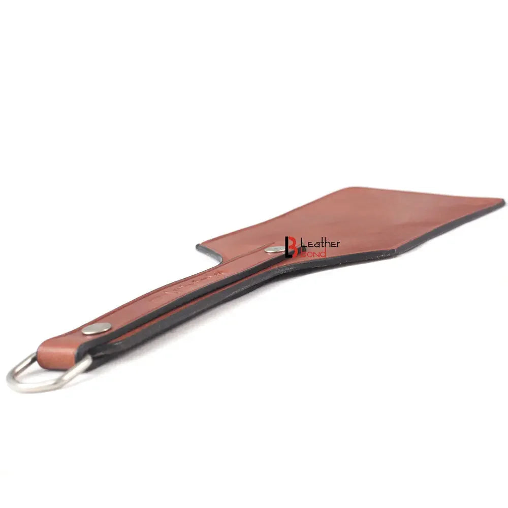 Real Cowhide Saddle Leather Spanking BDSM Paddle Slapper Lightweight Hand Made and Flexible