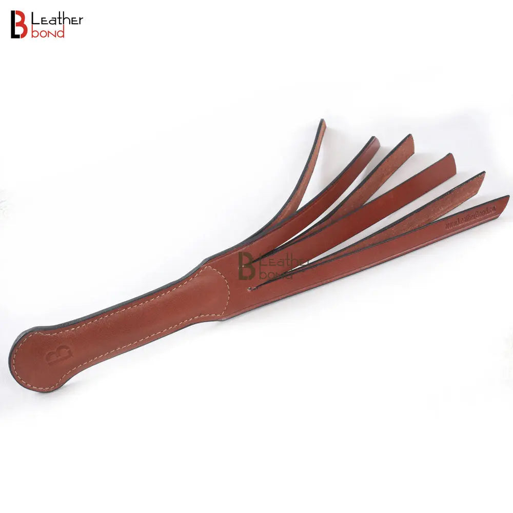 Spanking BDSM Paddle Slapper Real Cowhide Saddle Leather Thick, Lightweight and Flexible Hand Made 2 layer 6 slappers