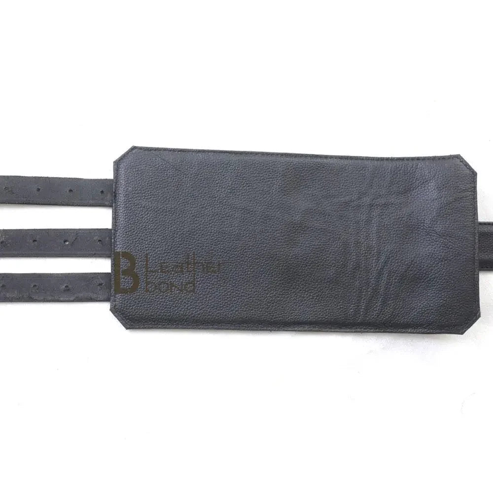 100% Genuine Leather Back Wrist & Bicep Cuffs Restraint Bondage Back Slave BDSM