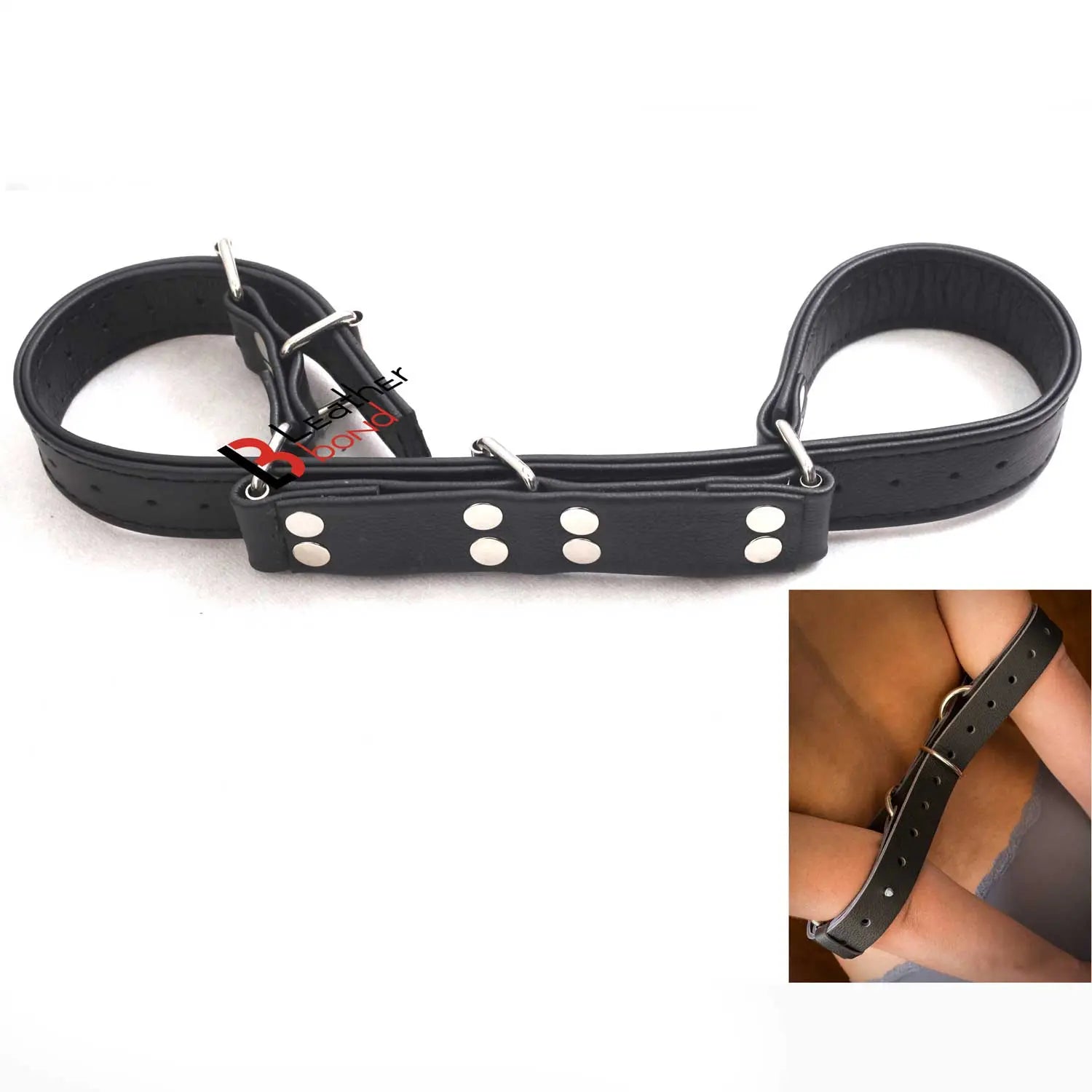 Restraint Hobble Belt  Made with 100 % Genuine Cowhide Leather for BDSM