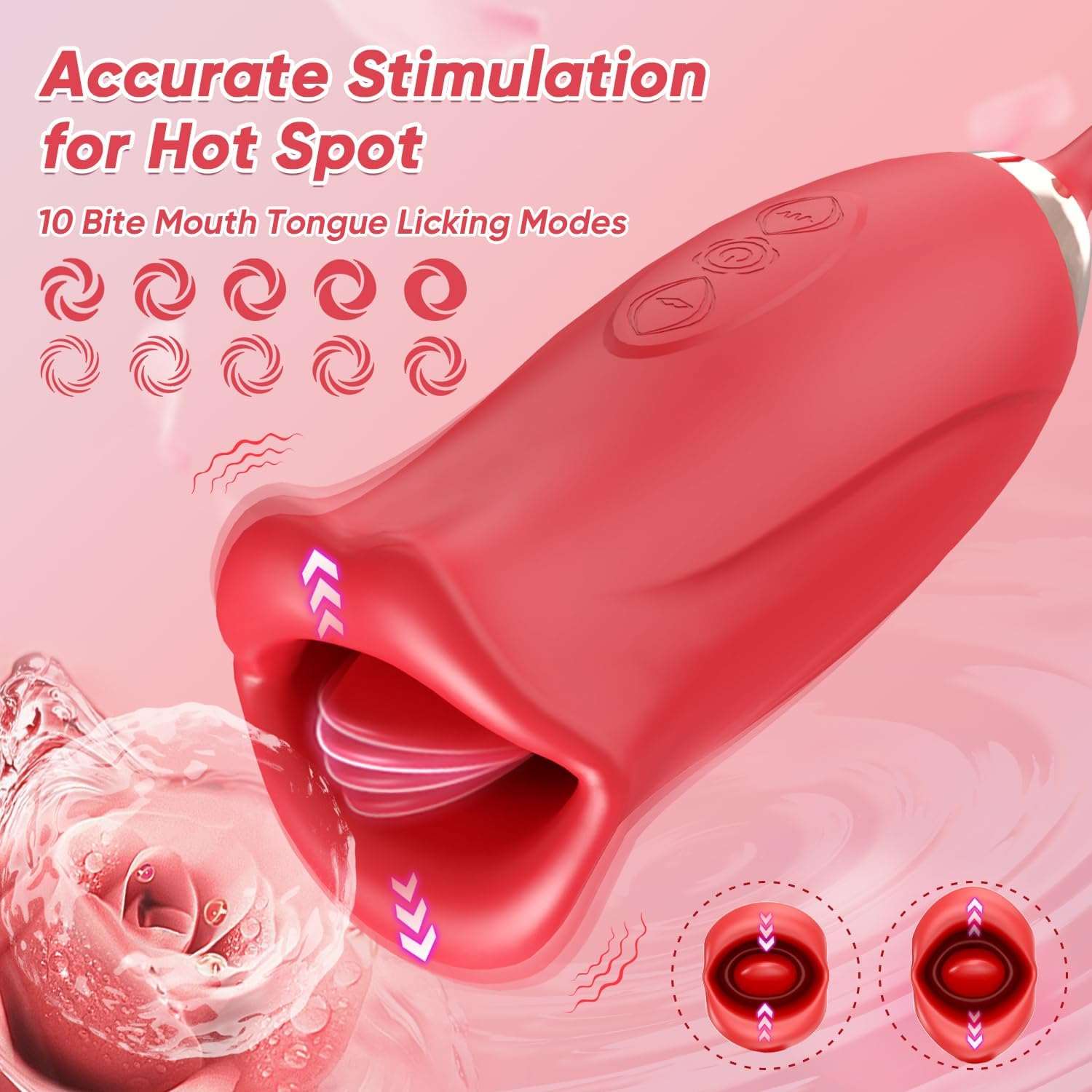 OrchidRush Rose G-Spot Clitoral Vibrator