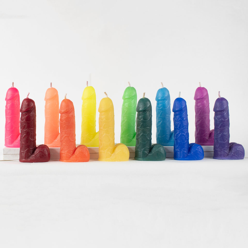 Flaming Hot Dicks - Penis Wax Play Candles - Cock Candles