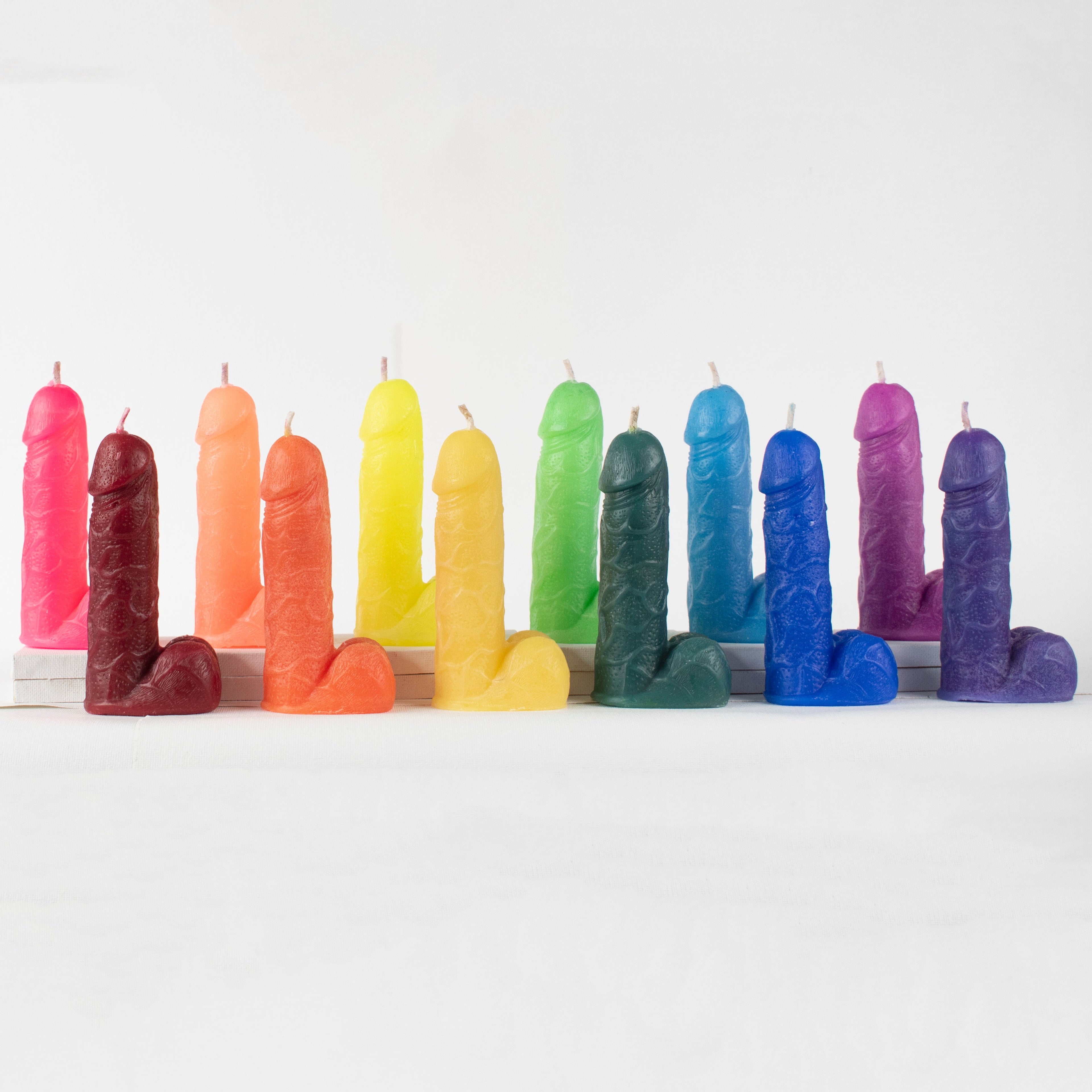 Flaming Hot Dicks - Penis Wax Play Candles - Cock Candles