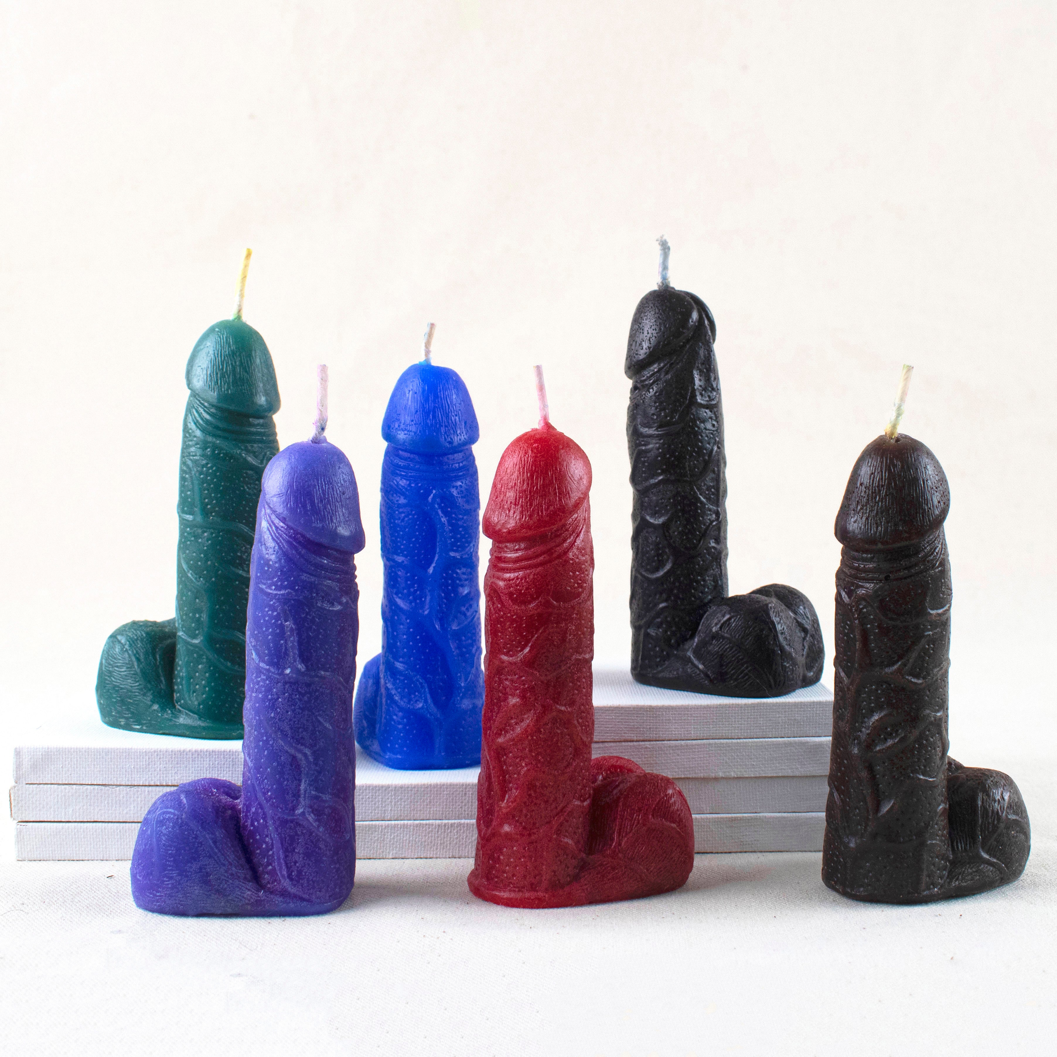 Flaming Hot Dicks - Penis Wax Play Candles - Cock Candles