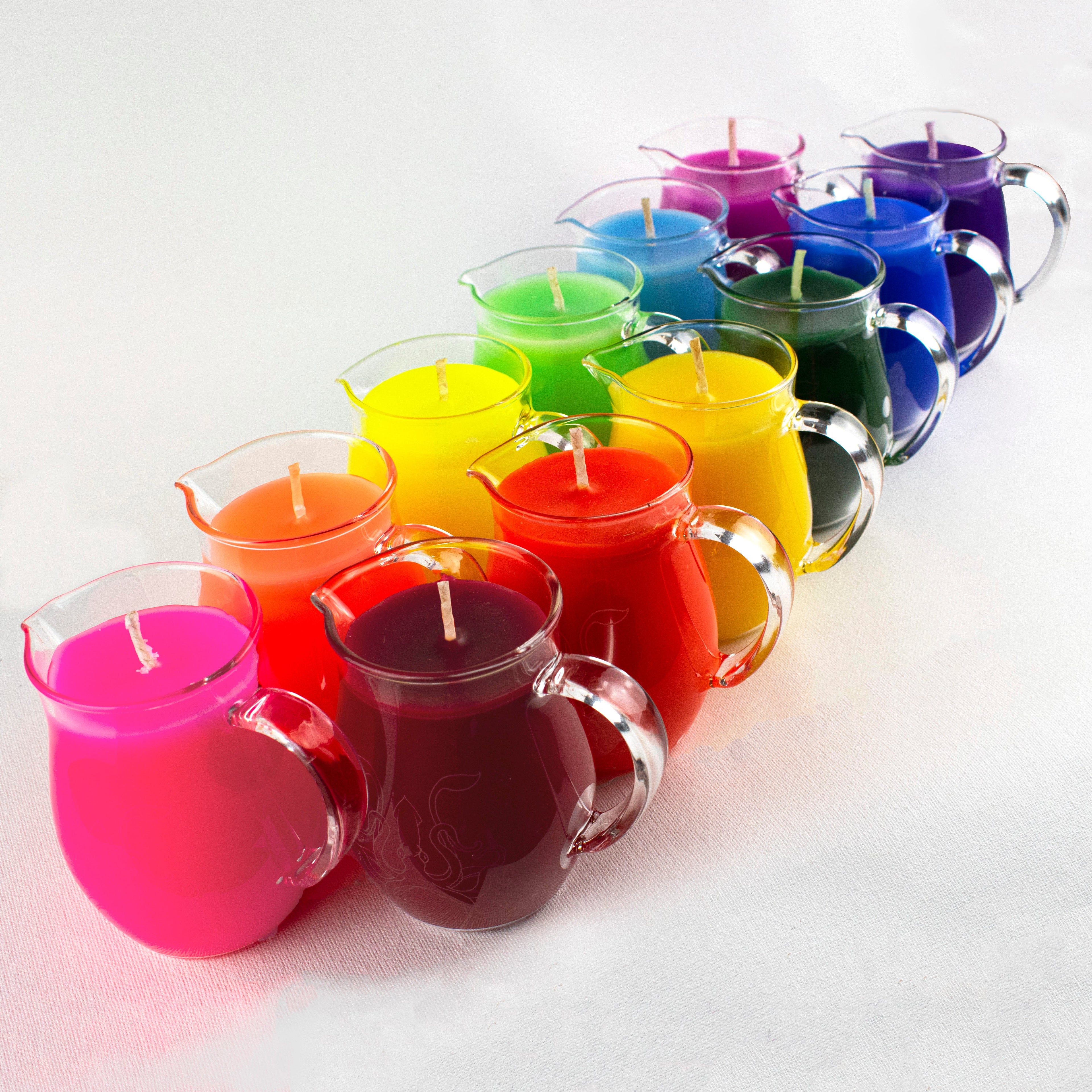 Rainbow & Pride Flag Candle Sets - Wax Play Pitcher Candles - Pride Rainbow