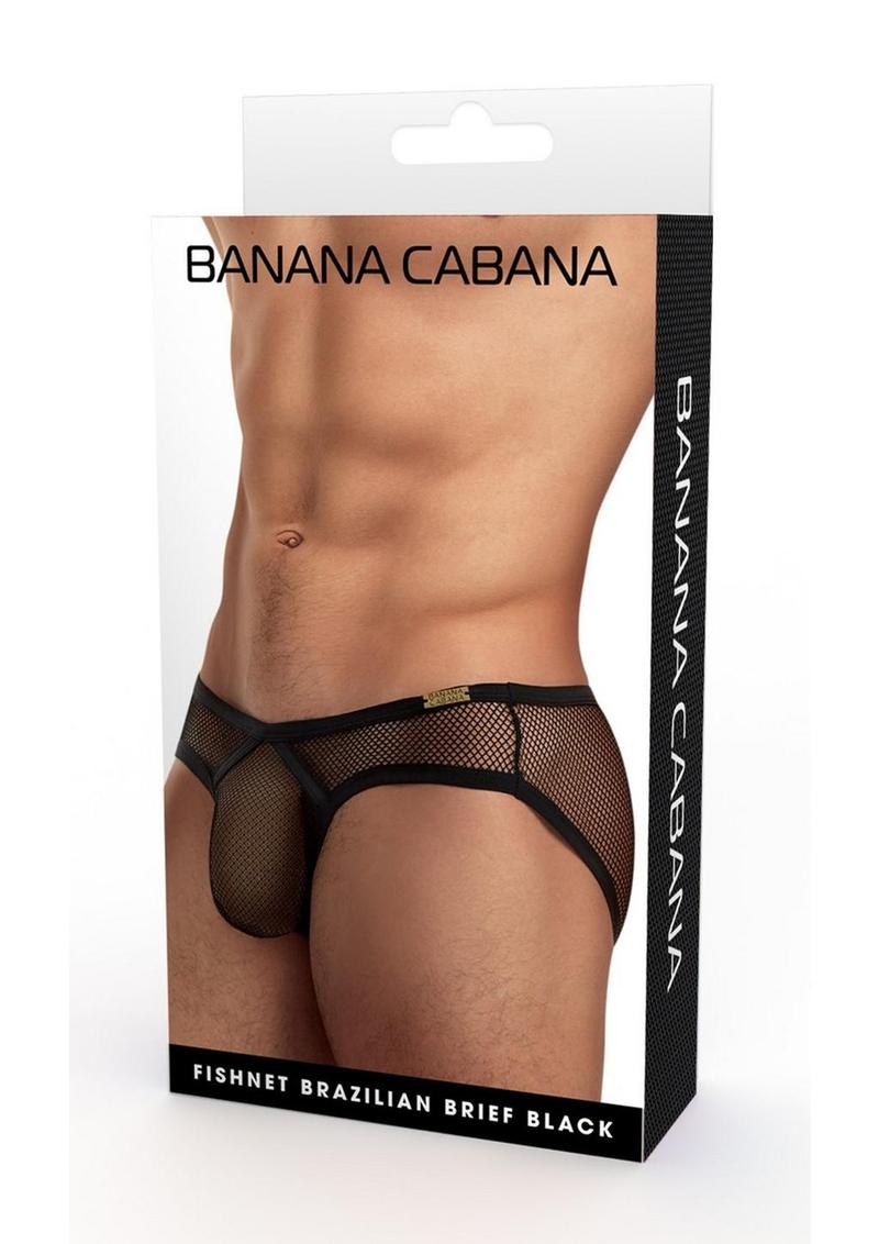 Banana Cabana Fishnet Brazilian Brief