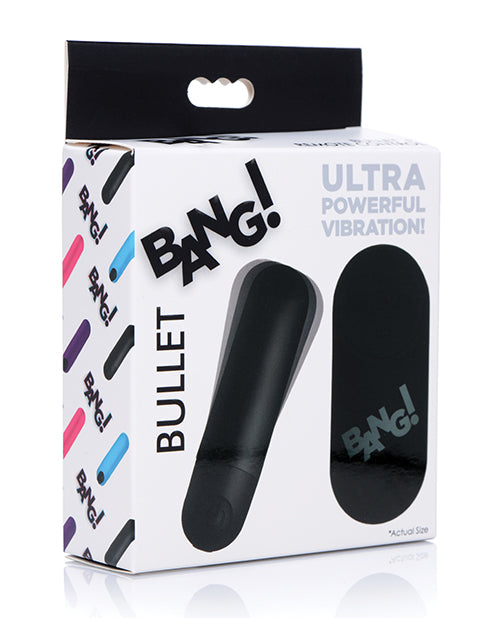 Bang! Remote Control Vibrating Bullet Black