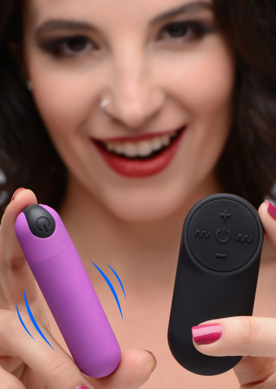Bang! Remote Control Vibrating Bullet Purple