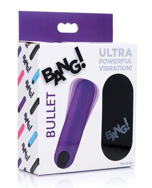Bang! Remote Control Vibrating Bullet Purple