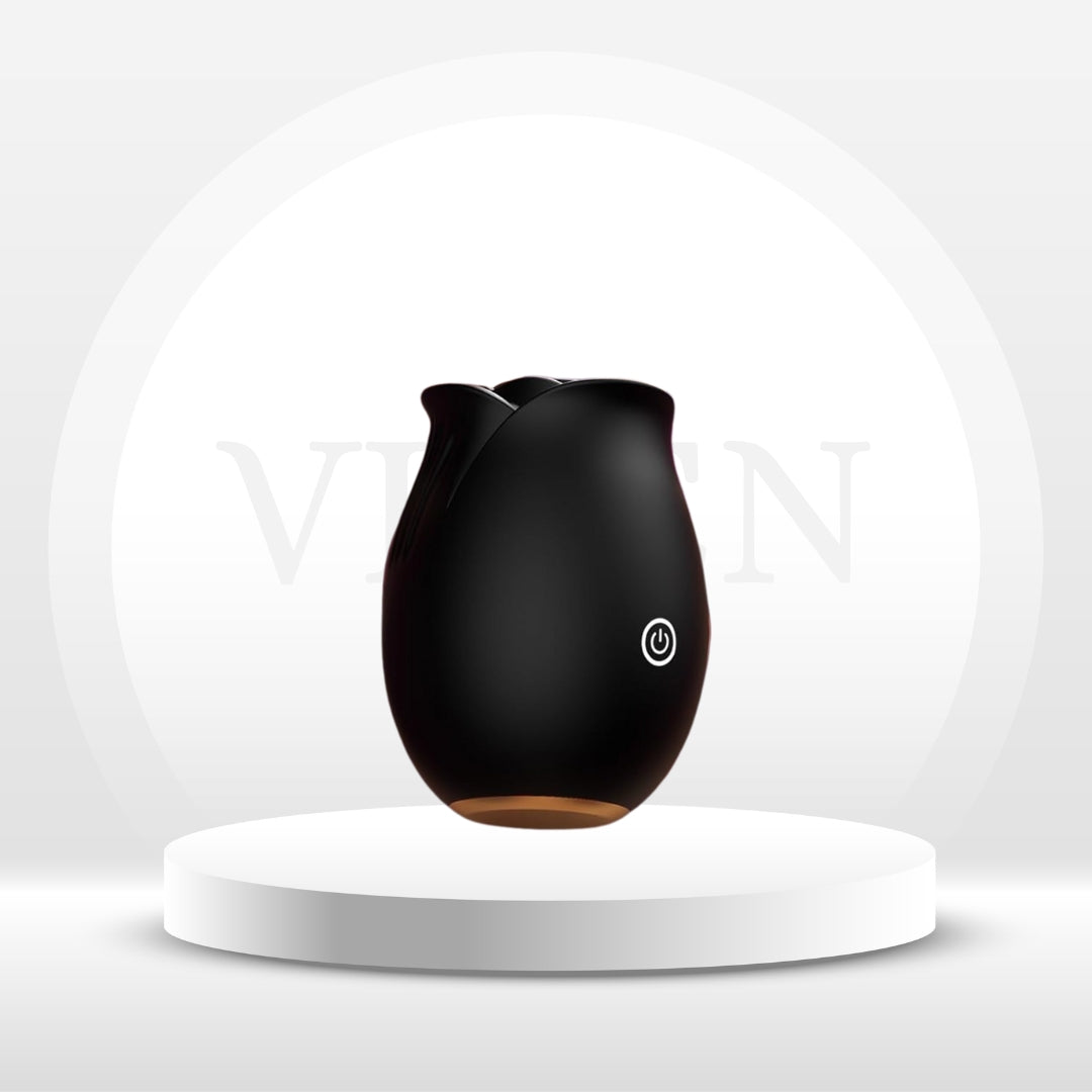 BloomPulse App-Controlled Rose Dual Suction Vibrator