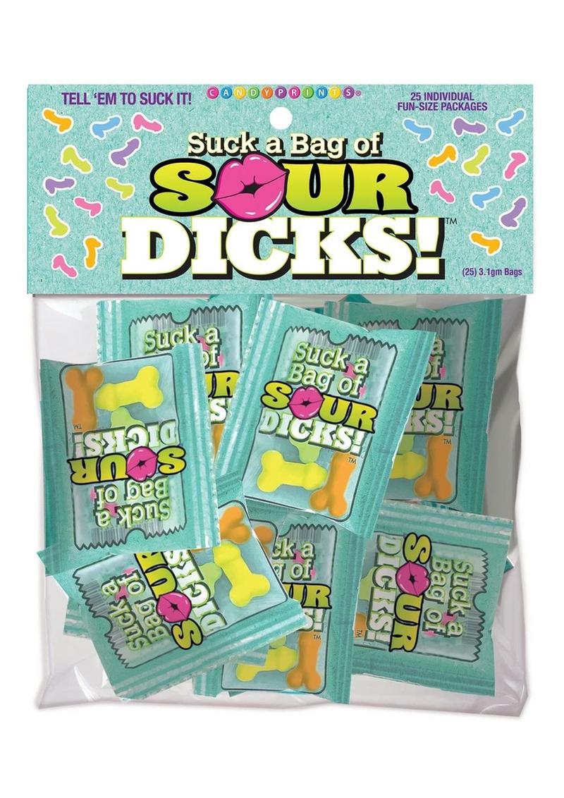 Candyprints Suck A Bag Of Sour Dicks Assorted Flavors