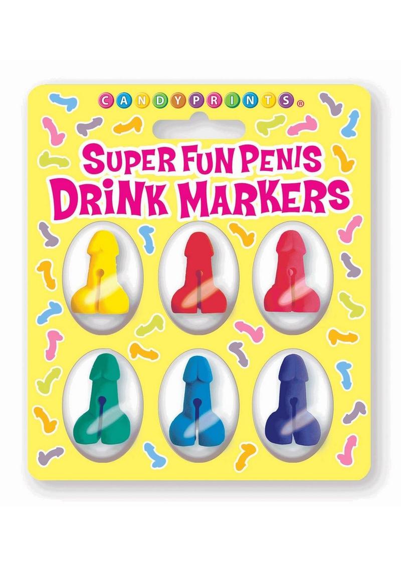 Candyprints Super Fun Penis Cocktail Markers
