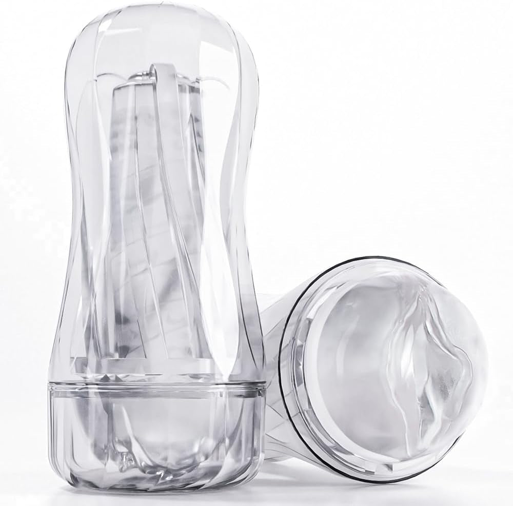 ClearGrip Spiral Suction Transparent Stroker