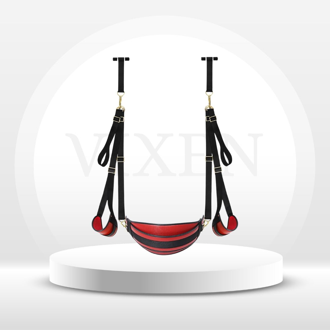 CrimsonLock Door & Thigh Restraints Sex Swing