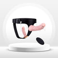DuoVibe Vibrating Strap-On Dildo Set