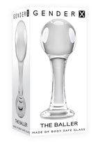 Gender X The Baller Glass Anal Plug For Maximum Comfort