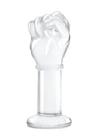 Glas 5" Glass Fist Butt Plug  Handblown With Satin Storage