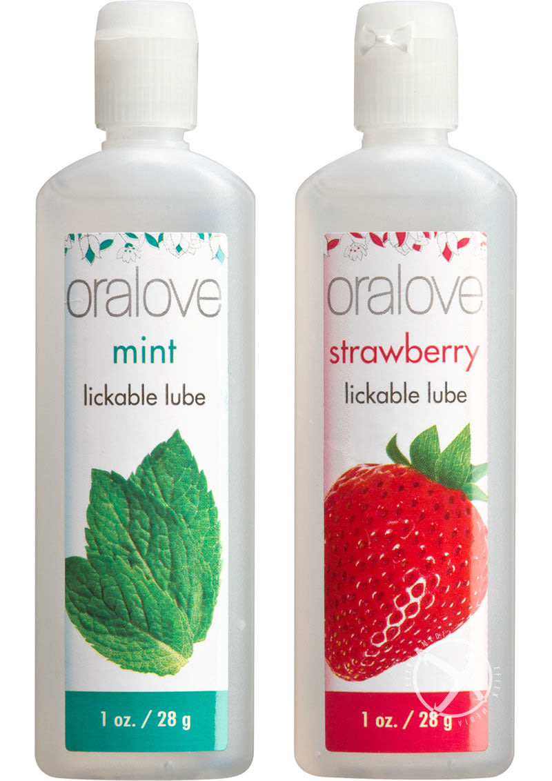 Oralove Delicious Duo Lickable Lubes Strawberry And Mint