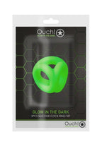 Ouch! Glow in the Dark Cock Ring And Ball Strap