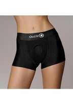 Ouch! Vibrating Strap-On Panty Harness With Open Back